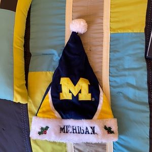 University of Michigan Santa Hat